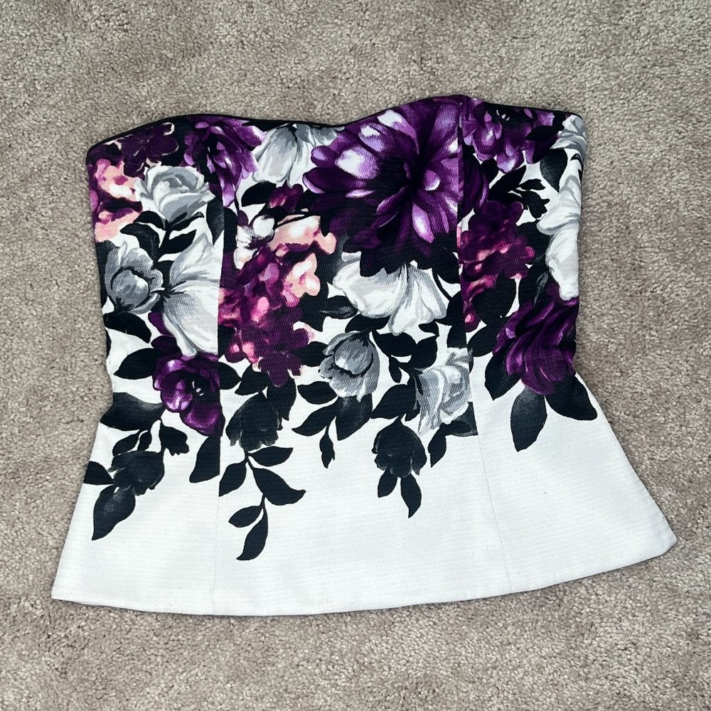 Floral Corset Top - WHBM